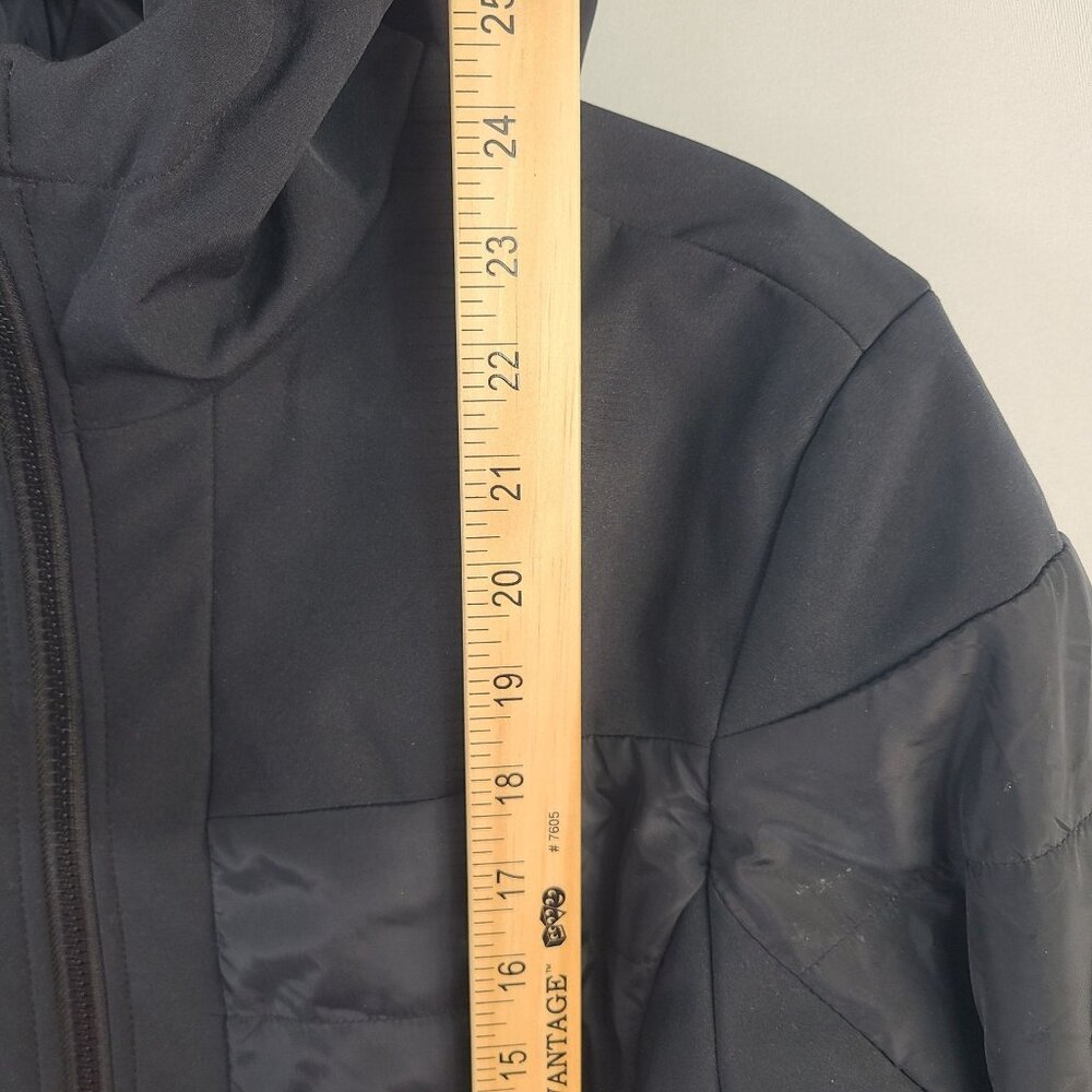 Avalanche Womens Water-Resistant Black Jacket With Hood & Ski Pass Pocket Sz M - Picture 8 of 11